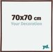 Your Decoration Cadre photo 70x70 cm Plastique Marron Annecy