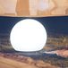 Nouveau Garden Buly 50 - lampe de table rechargeable sur énergie solaire et avec câble - Ø 50 x 33 x 44 cm - 1W RGB LED incl. - IP65 - blanc