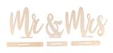 Rayher Houtmotieven Mr & Mrs, FSCMixCred, natuur, 42 x 2 x 14,5 cm
