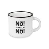 Espressobeker No! Espressobeker vintage | Mini keramische mok om cadeau te geven | 95 ml