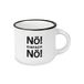 Espressobeker No! Espressobeker vintage | Mini keramische mok om cadeau te geven | 95 ml