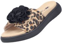 Rieker dames muiltjes zwart/leopard