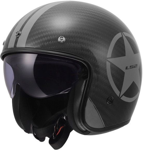 LS2 OF601 Bob II Carbon Star Open-Face Helm