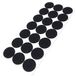 Adsamm® 21 x Zelfklevende Viltglijders Zwart ø 30 mm Rond 3,5 mm Dik