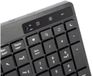 Vultech KM-841W Toetsenbord Inclusief Muis Kantoor RF Draadloos Zwart QWERTY Italiaans