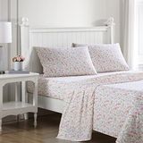 Laura Ashley Kingsize lakens, katoenen percal beddengoedset, lichtgewicht en ademend woondecoratie (Norella Pink, King)