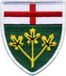 Patchion Wapen van Ontario - Zelfklevende achterkant - Patch/badge/embleem geborduurd