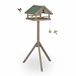 Relaxdays Vogelvoederhuisje op paal - 120 cm - hout - bruin