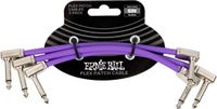 Ernie Ball 6452 Flex Patch Cables Patchkabel Paars 15cm 3-Pack