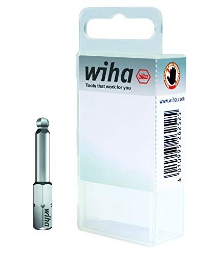 Wiha Bitset standaard 25 mm zeskant kogelkop, draaibaar 3-delig 1/4" (22655)