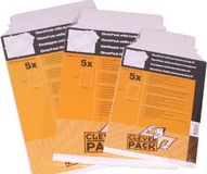 CleverPack Envelop CleverPack A5 - 176x250mm karton wit - 5 stuks