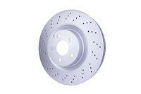 HELLA 8DD 355 128-931 Remschijf - 54764PRO_HC - High carbon - Gecoat