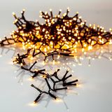 EGLO buitenlichtsnoer goud warm wit, kerstverlichting tuin, LED-snoer | kunststof zwart en kunststof amber IP44, 2400 cm
