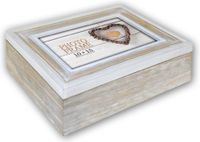 Zep Houten Foto opbergdoosje Zacapa Box Bruin / Wit 15x20 cm