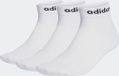 adidas Sportswear Think Linear Enkelsokken 3 Paar - Unisex - Wit - 34-36