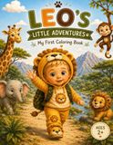 Leo's Little Adventures My First Colouring Book - Bilingual English/Potuguese: Safari Edition