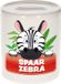 Bellatio Decorations Shoppartners Bv Kinder spaarpot met spaar zebra opdruk - Keramiek - Zebra spaarpotten - Multi - 9 cm