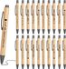 Stylos porte-bonheur inspirants - Stylos motivants avec dictons - Design en bois pour cadeaux - Examens