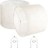 Vevor Lampenkap Trommel 40x40x30cm Licht Linnen