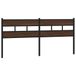VidaXL Hoofdeind & Voeteind Bruin, Eiken Hout en Staal 180 cm Breed