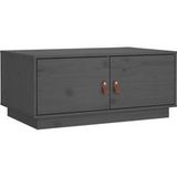 Table basse table de salon table de café gris 80x50x35 cm bois massif de pin