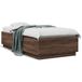 vidaXL Cadre de lit Marron Chêne 90x200 cm