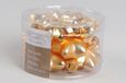 Kaemingk Decoris Ster Glas Glans-Mat Licht Goud 2x4.5x4cm