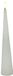 Countryfield bougie conique LED rustique blanc 29,5cm décoration