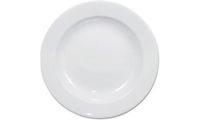 Olympia whiteware diepe dinerborden set 270 mm / 10,25 inch - 430 ml (pak van 6), wit porselein, levenslange chipgarantie - oven, magnetron, vaatwasmachinebestendig - bs4034 gecertificeerd, c363