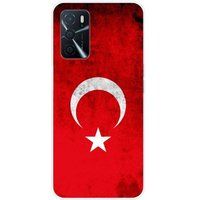 Oppo Drapeau turquie bedrukt siliconen hoesje