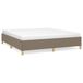 vidaXL Boxspring bedframe, stof, taupe, 180x200 cm