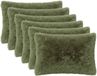 vidaXL - Kussensloop - 6 stuks - HEERLEN - Groen - 50 x 75 cm - PV Fleece