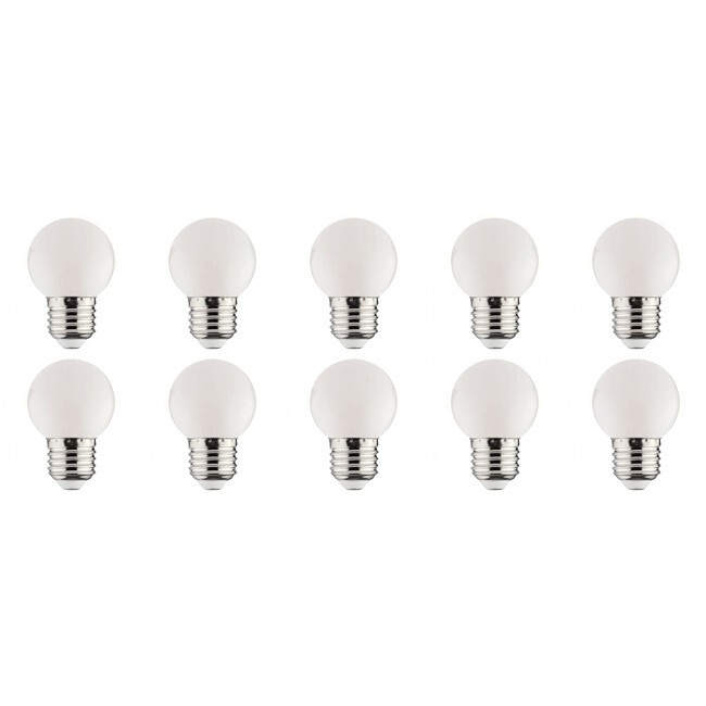 BES LED LED Lamp 10 Pack - Romba - Wit Gekleurd - E27 Fitting - 1W