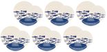 Thun ROSE&TULIPANI THE BLUE ONES Dinner service for 6 people