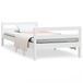 VidaXL Lit en bois massif sans matelas, blanc, 90x190 cm, en pin