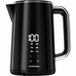 Vivid Green 2200W Waterkoker - 1.7L - Instelbare Temperatuur - BPA-vrij - Dubbelwandig - Warmhoudfunctie - Elektrisch - RVS - Zwart