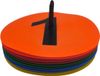 Sportifrance Markeerschijven Set Genummerd Ø20cm incl. Houder, 1 t/m 10, Multicolor
