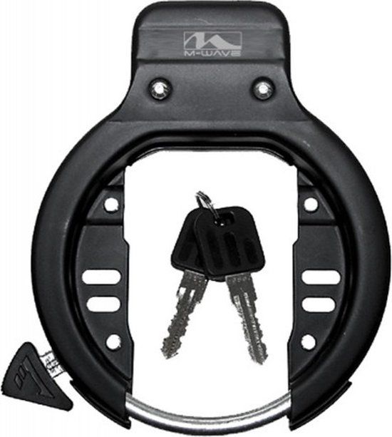 M-Wave Ringslot - Zwart - 16 cm - Metaal