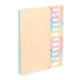 Viquel Documentenmap A4 met 12 vakken Rainbow Pastel beige