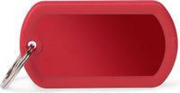 MyFamily Penning - MILITARY TAG met rubber - Rood