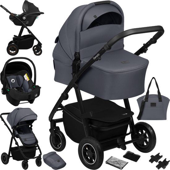 Lionelo Amber Plus 3-in-1 Kinderwagen – Grijs
