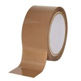 baytronic Verpakkingstape plakband pakkettape stil 66m x 50mm 48? bruin of transparant (1x rol, bruin)