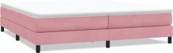 Boxspring velours rose 200x210 cm