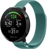 Strap-it Milanees Smartwatch bandje - Geschikt voor Polar Vantage M - Groen