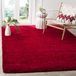 Safavieh Milan Flokatitapijt, loper modern 3' x 5' rood