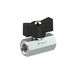 Riegler 103327-373.01 mini-kogelkraan, gezandstraald, MS vern., vleugelgreep, G 1/4 IG, 1 stuk