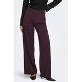 JDY jersey wide leg palazzo broek - donkerrood