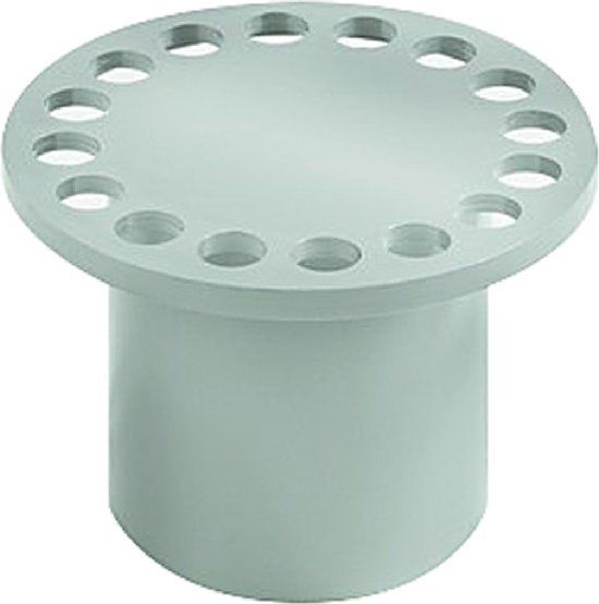 Merkloos Doucheputdeksel - rond - dia 87,5mm - hoogte 58mm - kunststof - Merkloos