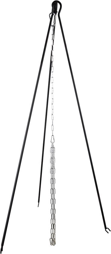 Esschert Design Vuurschaal met Kookset 5,9 x 118 cm - Zwart