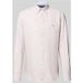 Tommy Hilfiger Chemise en lin coupe droite marron, rayé